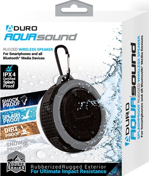 Aduro&reg; AquaSound WSP60 Shock / Splash / Dirt / Snow proof, Wireless Speaker - Smartphones & Bluetooth Devices... N19