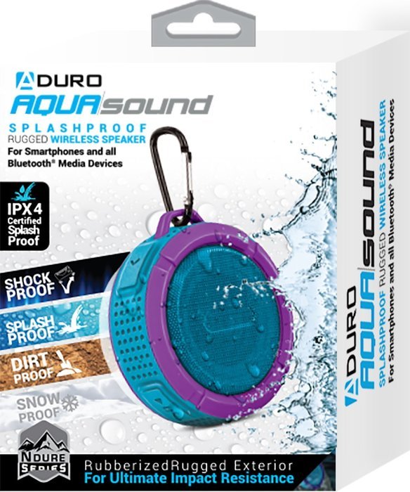 Aduro&reg; AquaSound WSP60 Shock / Splash / Dirt / Snow proof, Wireless Speaker - Smartphones & Bluetooth Devices... N24
