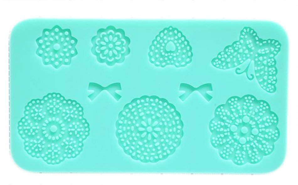 AmaranTeen - Silicone mold lace cake molds fondant tools forma de bolo cake