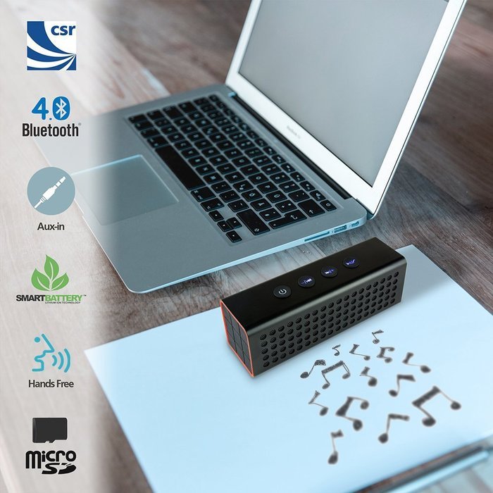 VOLUME & BASS Wireless Bluetooth Speaker 20W of Stereo Streaming Sound 18+ Hour Battery Life and Top Rated High-Def... N3