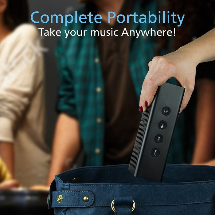 VOLUME & BASS Wireless Bluetooth Speaker 20W of Stereo Streaming Sound 18+ Hour Battery Life and Top Rated High-Def... N4