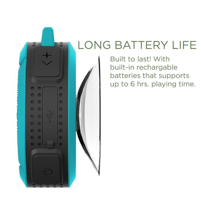 3.0 Bluetooth Speaker Waterproof Outdoor / Shower Speaker, with 5W wirsless Speaker Suction Cup/Mic/Hands-Free... N6