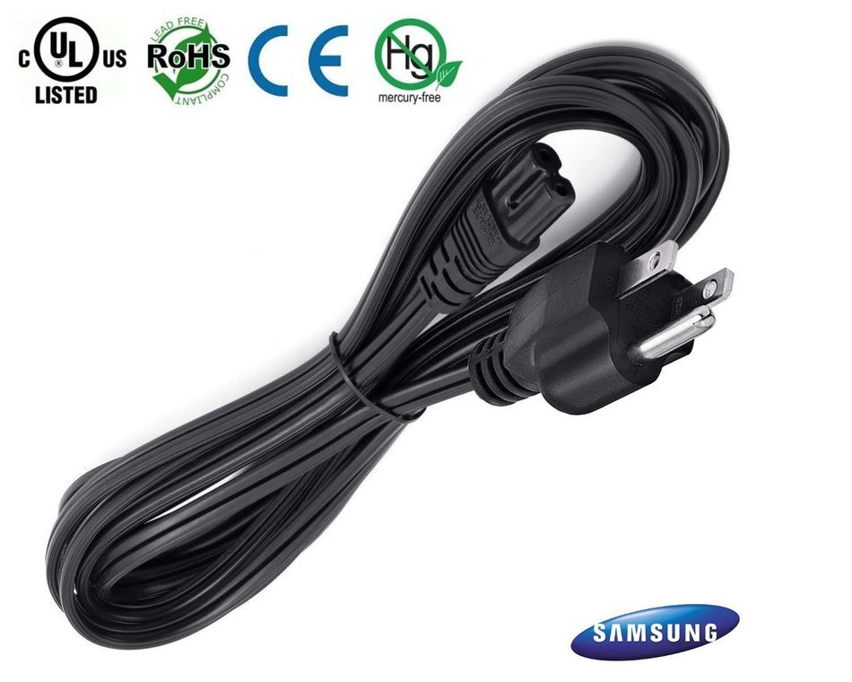 iMBAPrice iMBA-F8S-10BK Power Cord for most Two Prong Samsung TV Models (10 Feet)