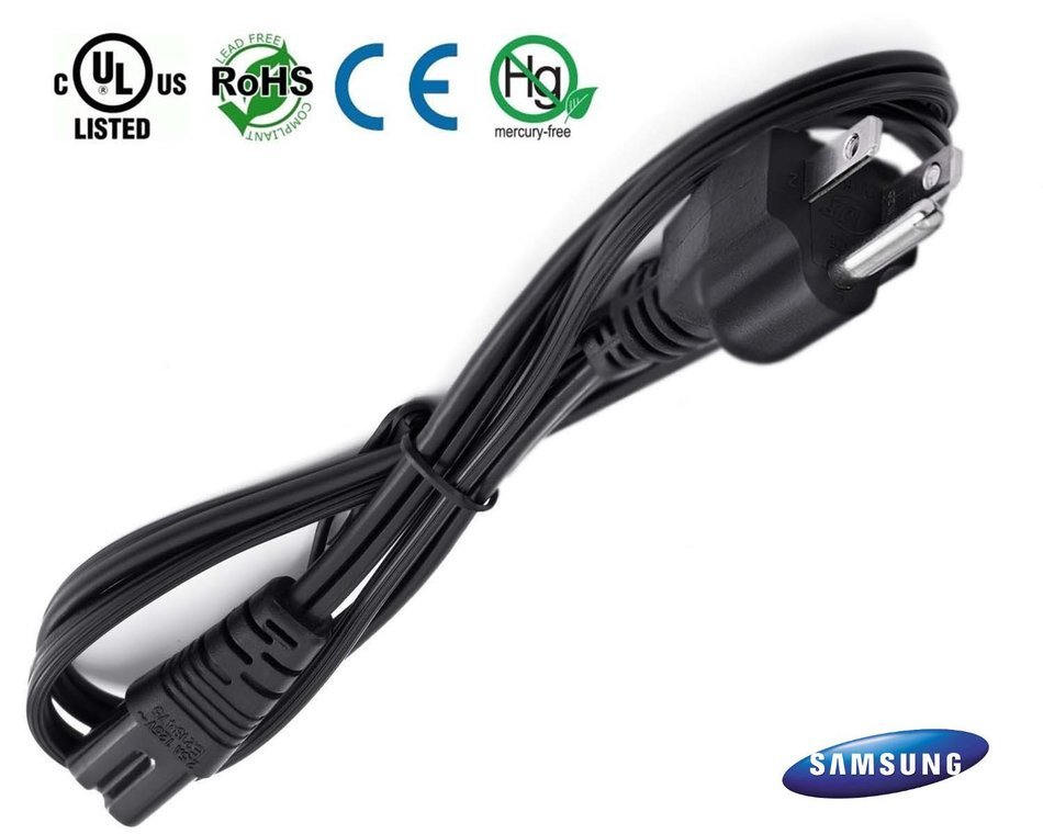 iMBAPrice iMBA-F8S-10BK Power Cord for most Two Prong Samsung TV Models (10 Feet) N6