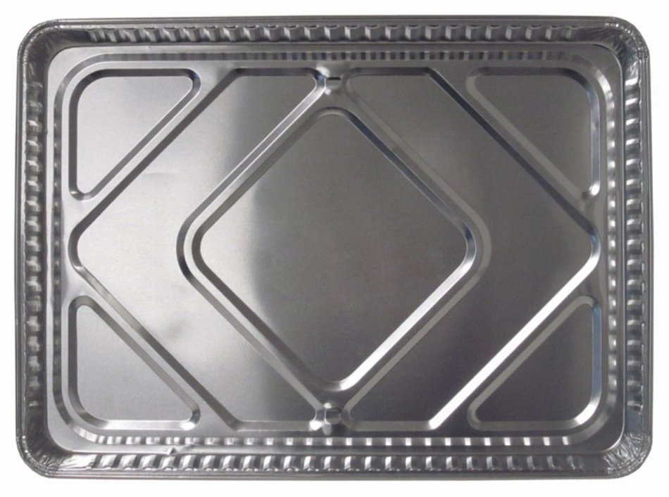 Durable Packaging 7300-55 Disposable Aluminum Sheet Cake Pan, 17-5/8" x 12-13/16" (Pack of 100) N2