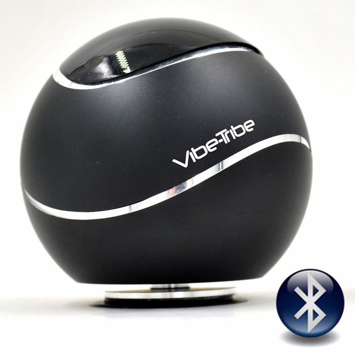 Vibe-Tribe Orbit Black: 15 Watt Bluetooth Vibration Speaker with Hands Free