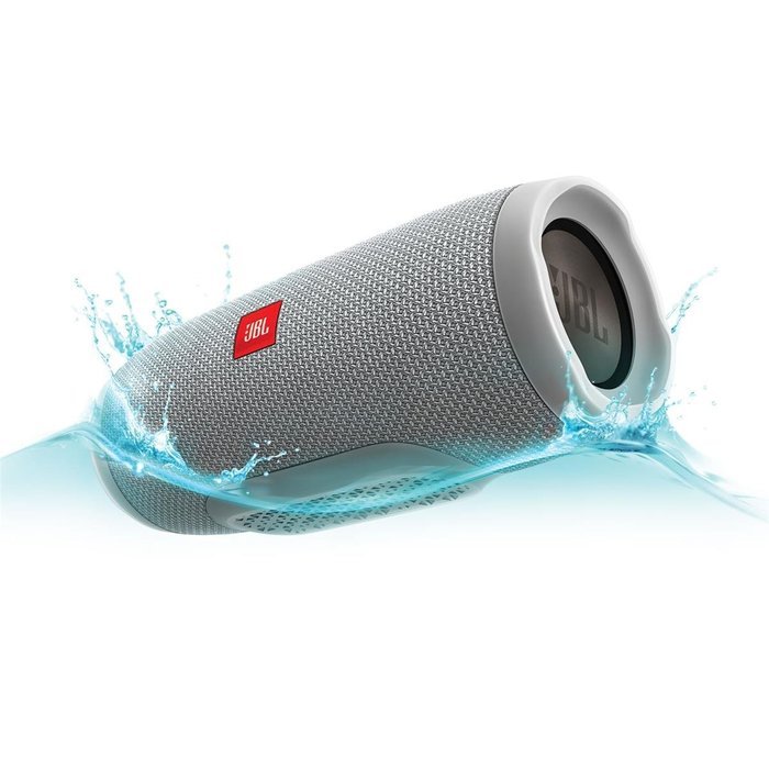 JBL Charge 3 Waterproof Portable Bluetooth Speaker (Gray) and Polk Audio UltraFit 500 Mid-Flange Earphones (Pink... N3