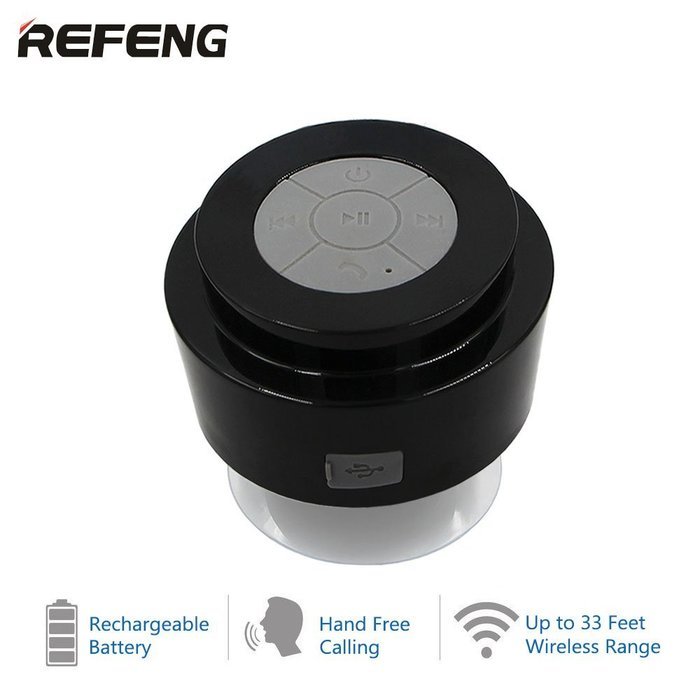 ReFeng 2016 NEWEST Sounds Waterproof & Portable Bluetooth Shower Speaker Pairs Easily With All Your Bluetooth... N9