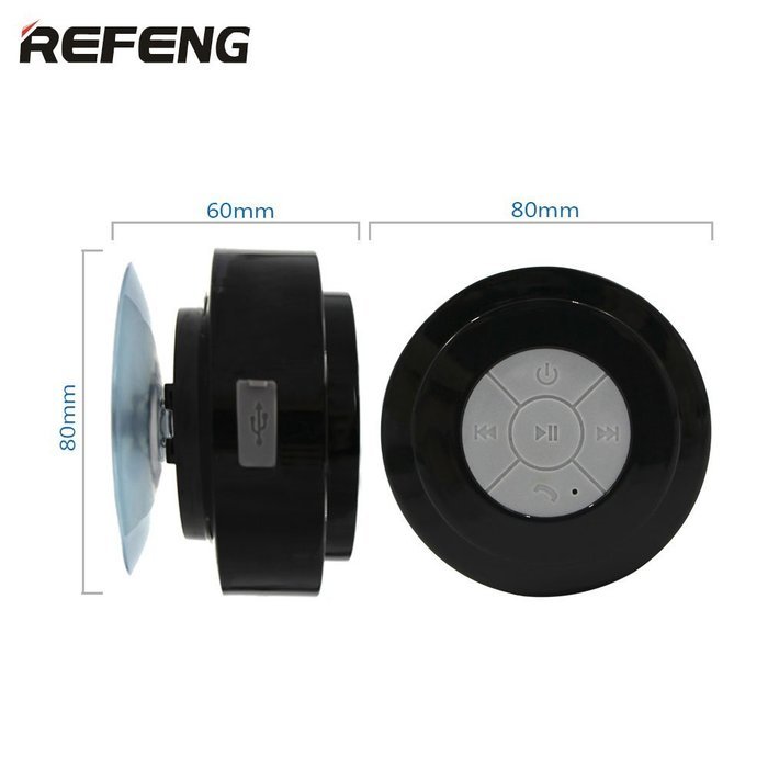 ReFeng 2016 NEWEST Sounds Waterproof & Portable Bluetooth Shower Speaker Pairs Easily With All Your Bluetooth... N12