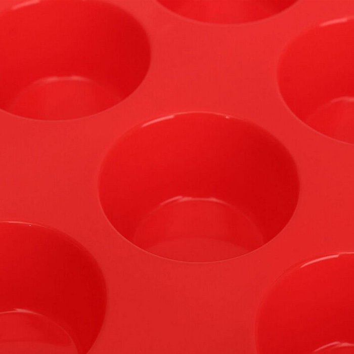 24 Cup Cavity Muffin Silicone Mini Cookies Cupcake Bakeware Pan Tray Mould LA N3