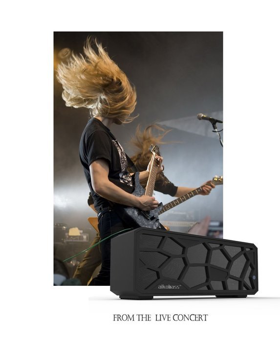 SHANGRI-LA Honeycomb Portable Wireless Bluetooth CSR 4.0 Stereo Systems Speaker with NFC, Powered Subwoofer, Built-in...