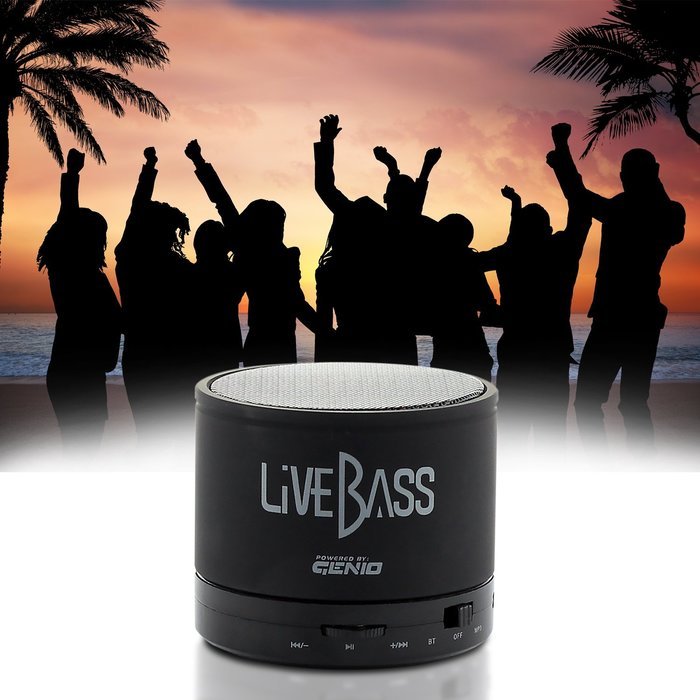 LiveBass Portable Wireless Bluetooth Speaker - High Quality Bass System - Home, Outdoor & Travel Use (Charcoal... N6