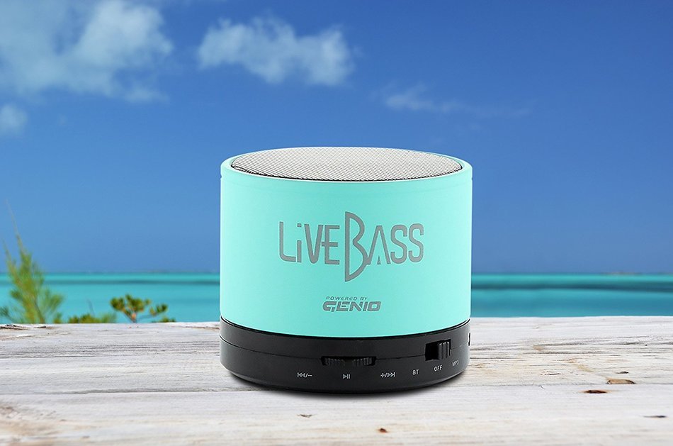 LiveBass Portable Wireless Bluetooth Speaker - High Quality Bass System - Home, Outdoor & Travel Use (Charcoal... N16