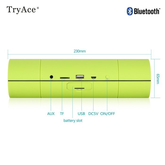 TryAce&reg; Portable Boombox NFC Wireless Bluetooth Speaker, Ultra Bass Booster/Power Crystal-Clear Sound/Subwoofer... N20