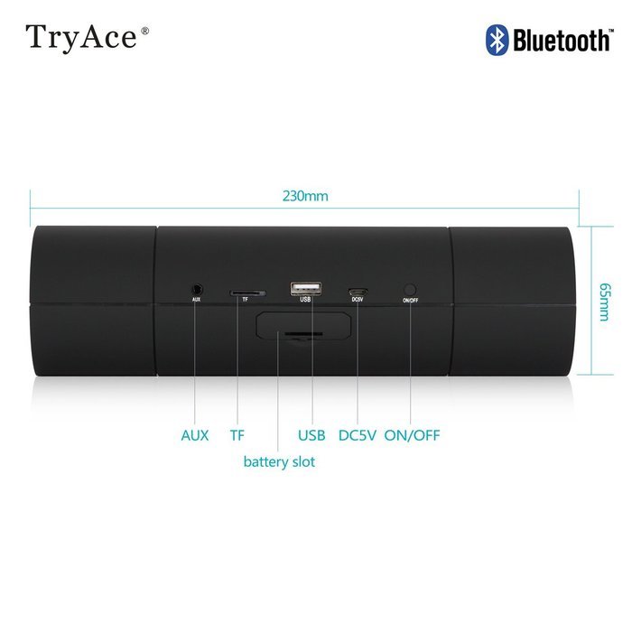 TryAce&reg; Portable Boombox NFC Wireless Bluetooth Speaker, Ultra Bass Booster/Power Crystal-Clear Sound/Subwoofer... N25