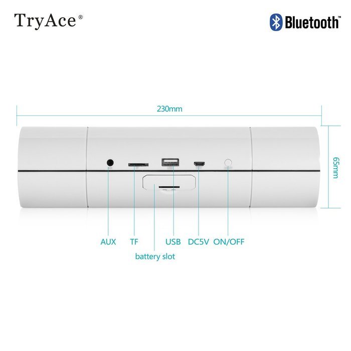 TryAce&reg; Portable Boombox NFC Wireless Bluetooth Speaker, Ultra Bass Booster/Power Crystal-Clear Sound/Subwoofer... N32