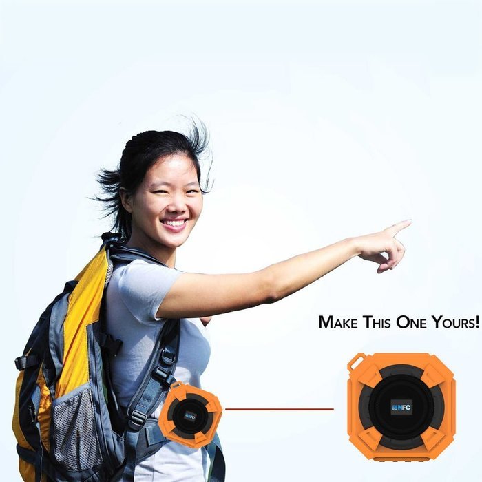 Amuoc Bluetooth Speakers, Portable IP65 Waterproof Outdoor/Shower Bluetooth Speaker Rugged Hi-Def Bass Sound with... N26