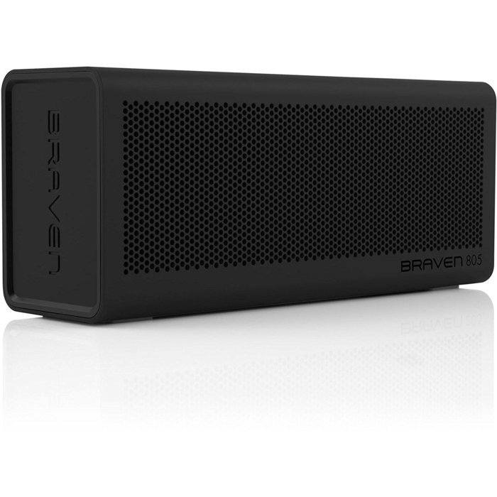 BRAVEN 805 Portable Wireless Bluetooth Speaker [18 Hours Playtime] Built-In 4400 mAh Power Bank Charger - Black... N5