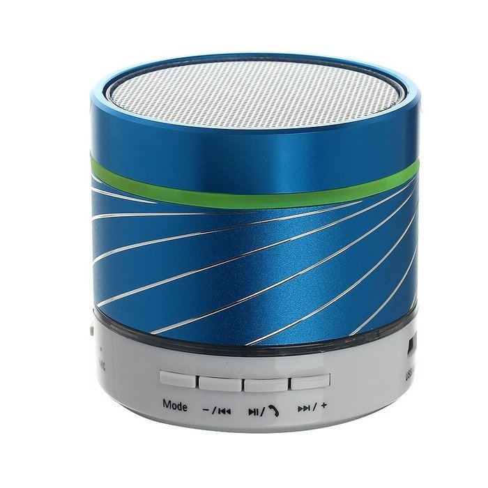 Lightweight Wireless Stereo Audio Bluetooth Speakers with Colorful Led Light Powered by Rechargeable Battery Build... N10