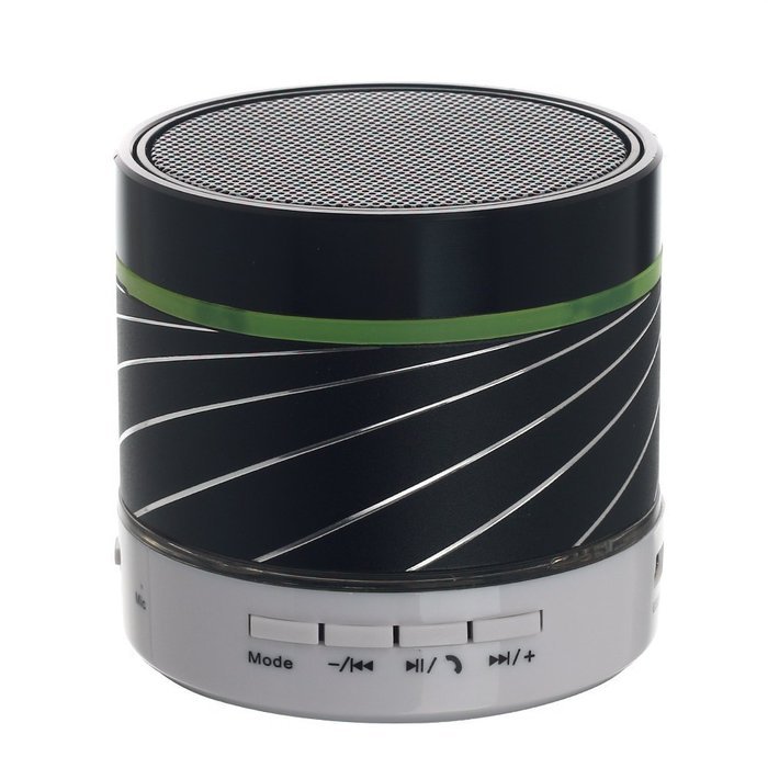 Lightweight Wireless Stereo Audio Bluetooth Speakers with Colorful Led Light Powered by Rechargeable Battery Build... N19