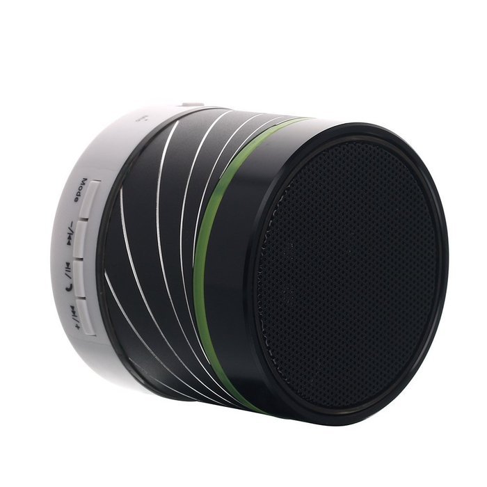 Lightweight Wireless Stereo Audio Bluetooth Speakers with Colorful Led Light Powered by Rechargeable Battery Build... N21