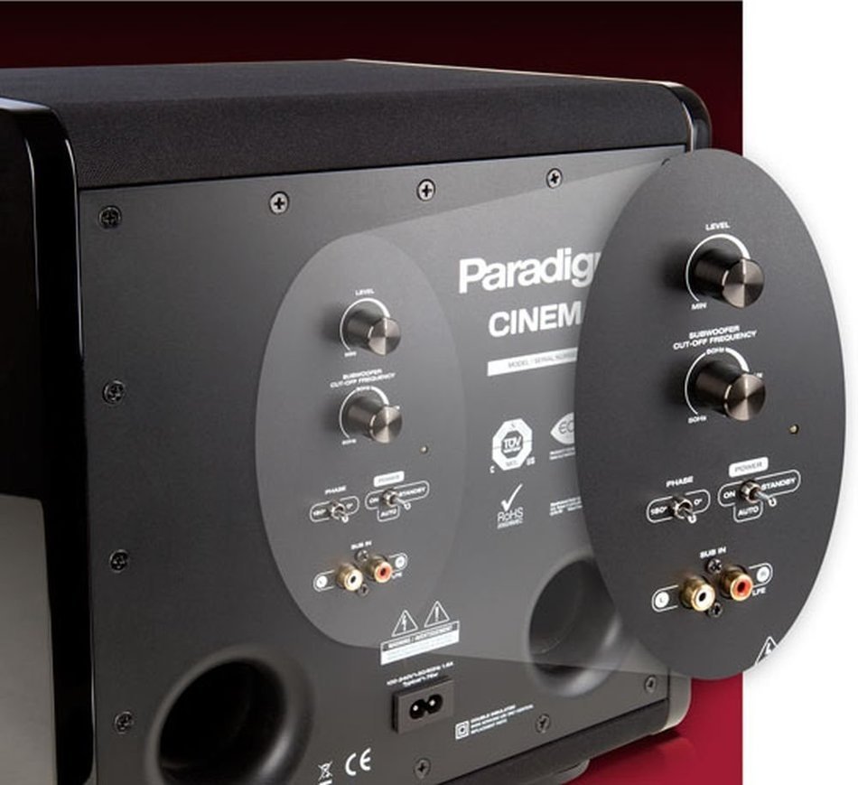 Denon AVR-X2300W Receiver Bundle with Paradigm Cinema 100 CT Home Theater System N5