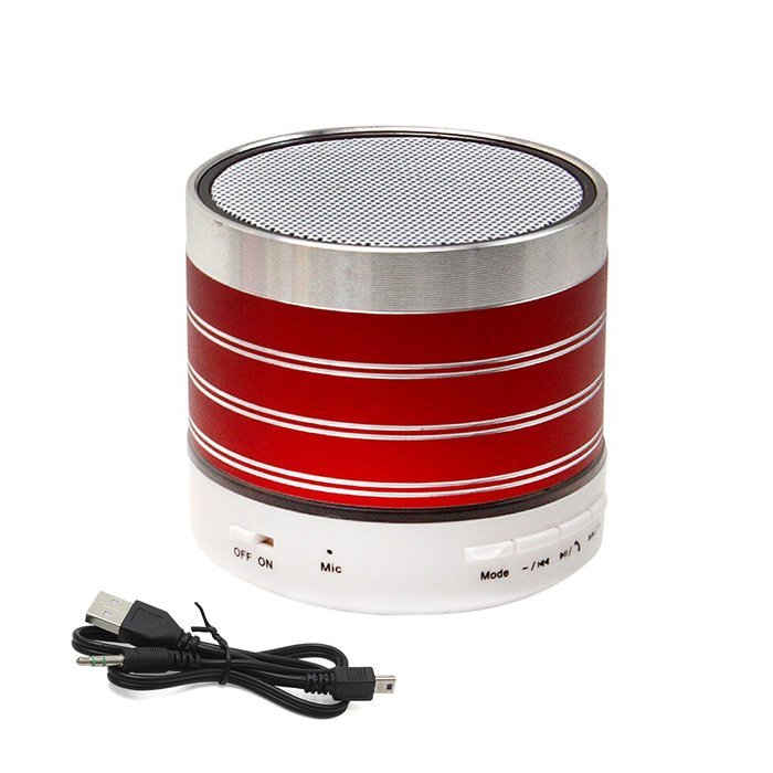 WESDAR Bluetooth Speakers with Lights For iPhone Android Bluetooth 4.0 - 5V 500mah RED - Weight in 7oz , R-052-2 N9