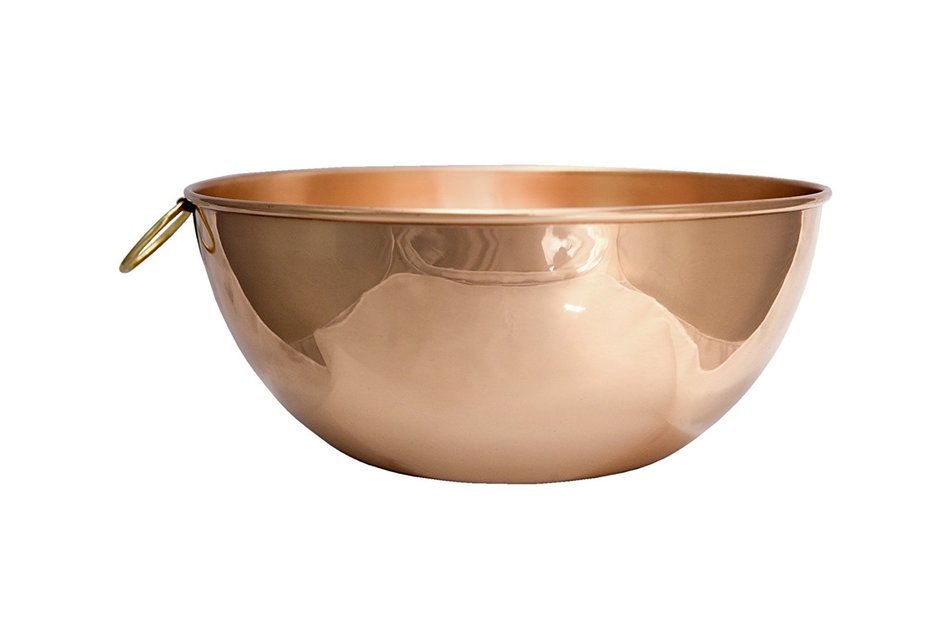 Copper Mixing Bowl - 10.5" diameter