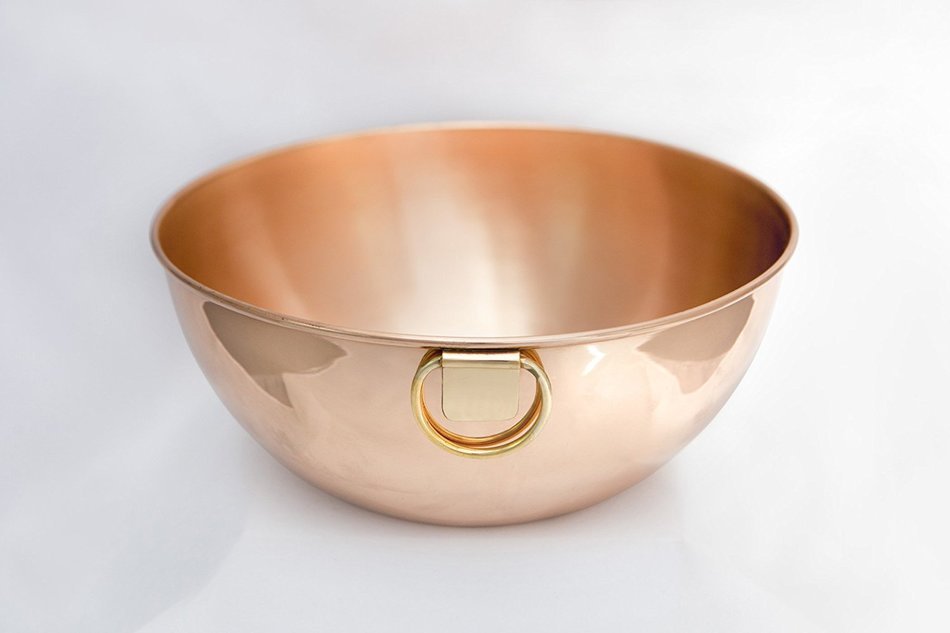 Copper Mixing Bowl - 10.5" diameter N2