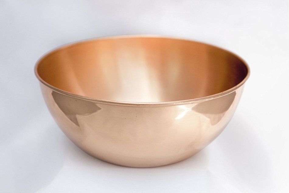 Copper Mixing Bowl - 10.5" diameter N3