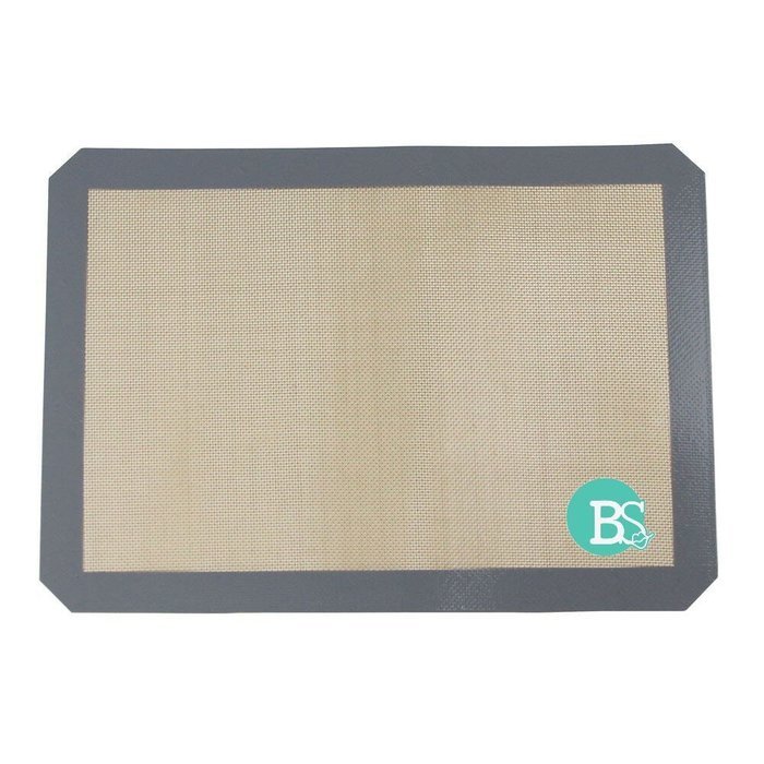 BitterSweet Silicone Baking Mats (2) Non Stick Cookie Sheets, Half Sheet Dimensions 16.5" x 11",
