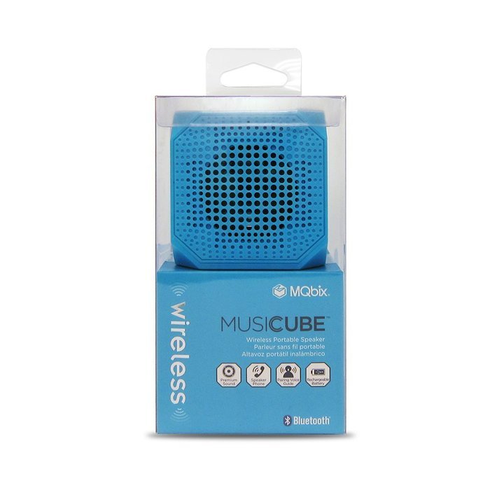 MQbix MQBK3010BLK MUSICUBE Wireless Portable Bluetooth Speaker with Built-In Mic for Bluetooth Enabled Devices... N15