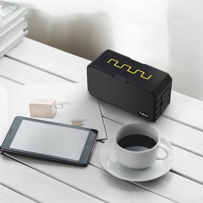 Enfonie F5 Wireless Bluetooth speaker Compact Portable Water Resistant Speaker for iPhone iPad Tablets N9