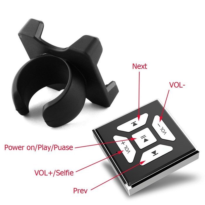 Bluetooth Button Series (Media Button) for iPhone 6 Plus/6/5S/5C, iPad Air 2/Air/Mini/3/2/1, Samsung Galaxy S6...