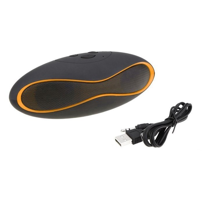 Xmanx Newest Portable Rugby Shape Bluetooth Speakers Music Everywhere Mini Wireless Bluetooth Subwoofer-Black&...
