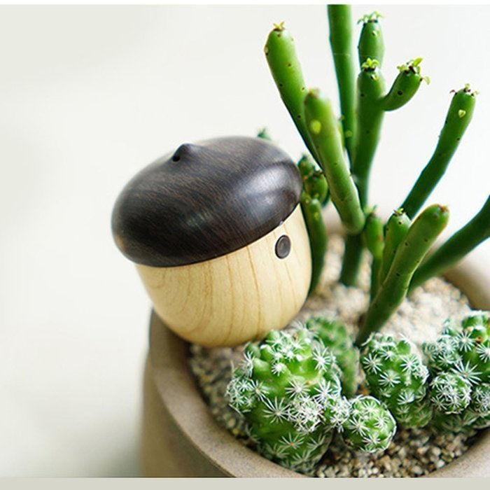 Mini Wooden Nut Bluetooth Speaker by BOOMER VIVI Small Body-Loud Sound Ultra-Portable Speaker Playtime 6 hours... N3