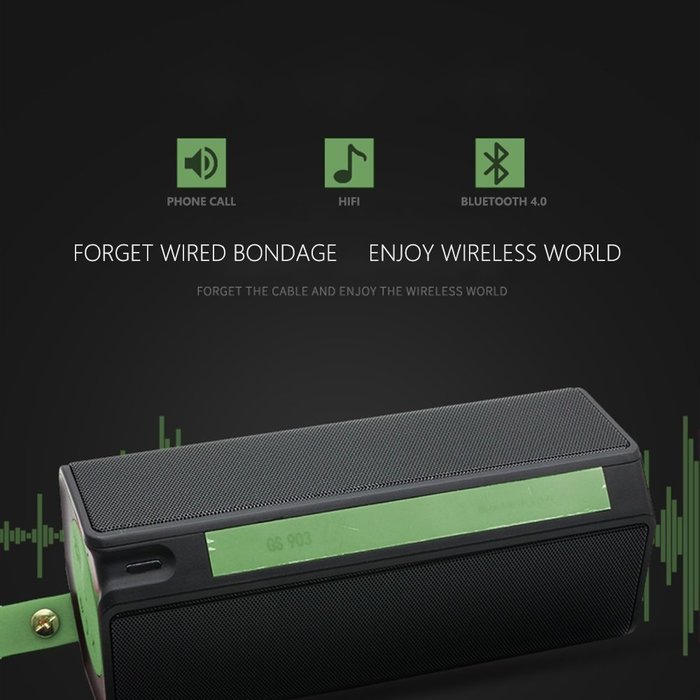 Protech Bluetooth Speaker Stereo Portable Dual Driver Speakerphone with EDR, 32-Foot(10M) Bluetooth Range & Built-in... N15