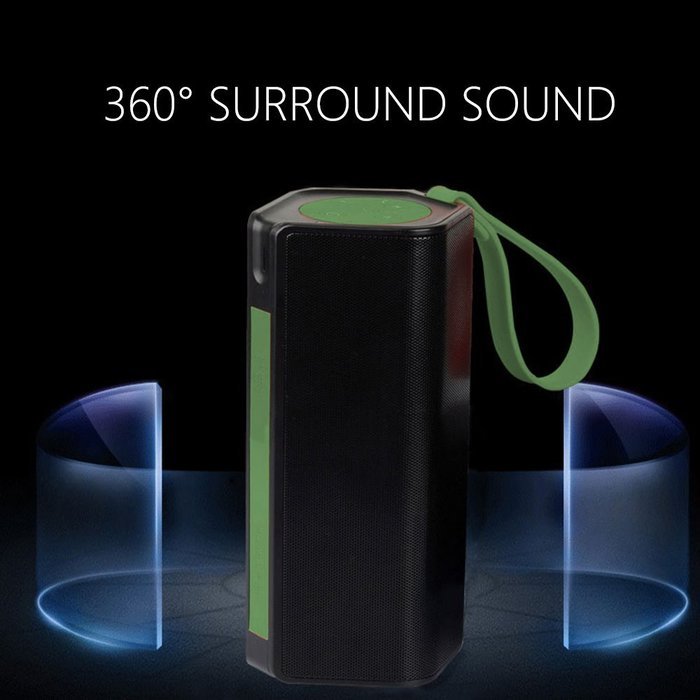 Protech Bluetooth Speaker Stereo Portable Dual Driver Speakerphone with EDR, 32-Foot(10M) Bluetooth Range & Built-in... N16