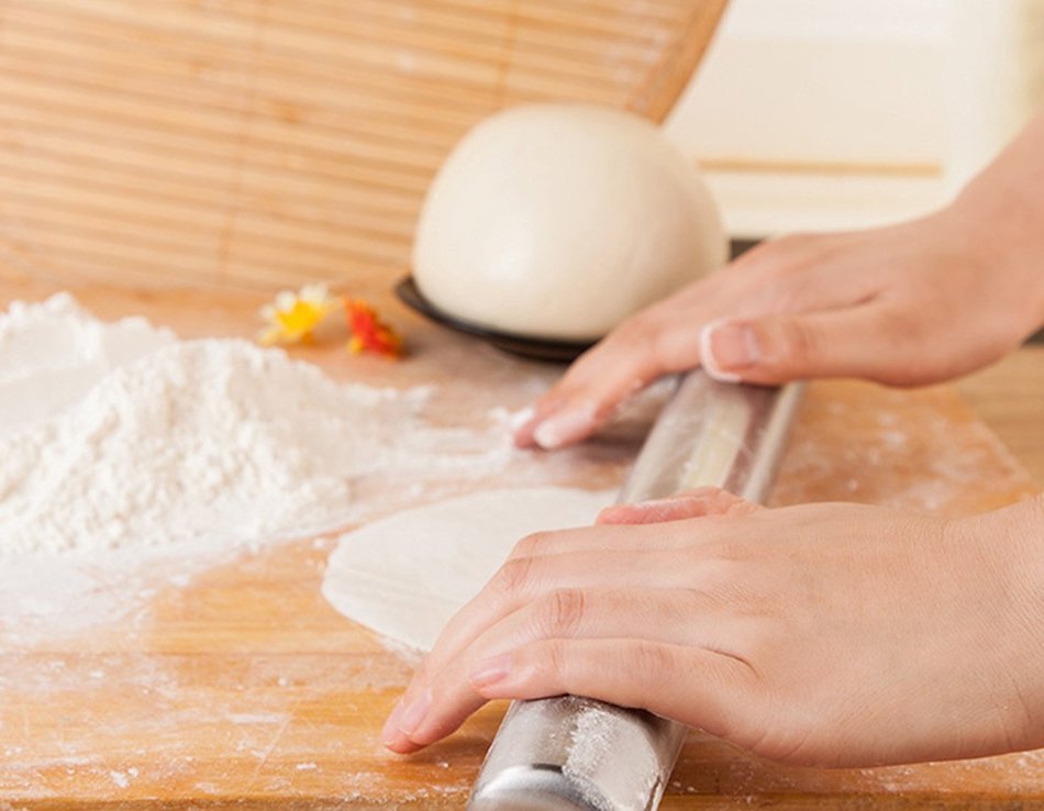 TedGem Stainless Steel Rolling Pin, Metal Rolling Pin for Bakers, Cookie & Pastry Dough N4