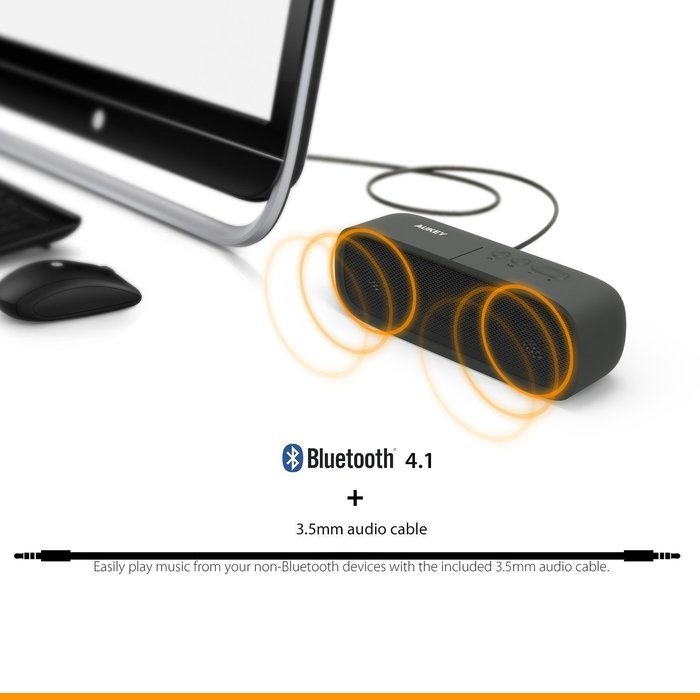 AUKEY Bluetooth Speaker, Portable Wireless Speaker with Stereo Dual-Driver and 12 Hours Playtime for iPhone, iPad... N3