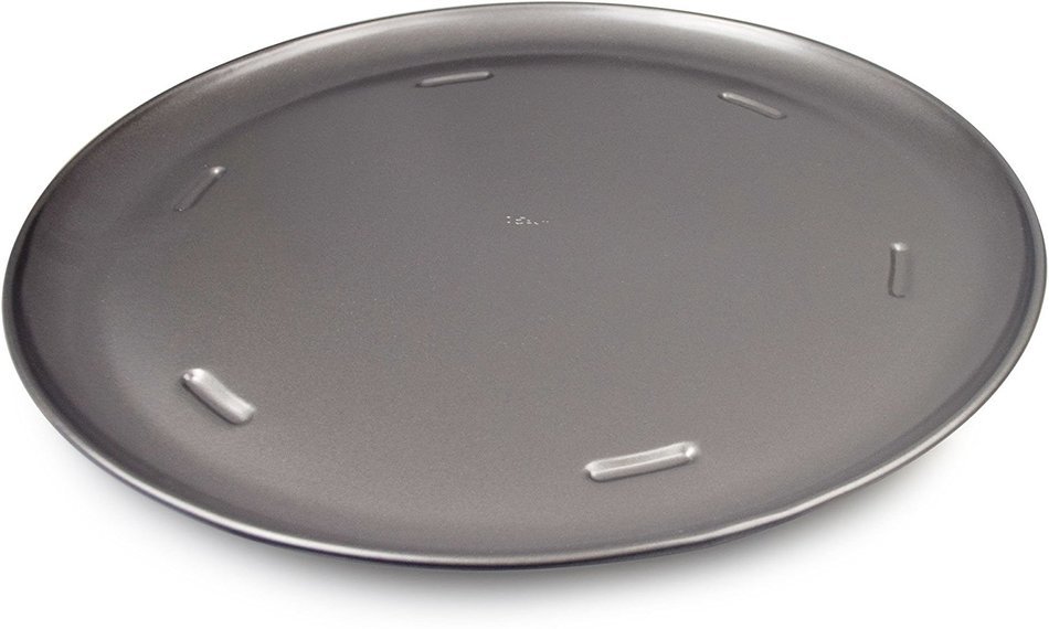Ecolution EIGY-3640 Heavy-Duty Carbon Steel Bake Ins Pizza Pan, 15 3/4", Gray