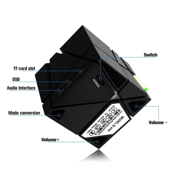 Arrela Allspark Portable Wireless Speaker with Microphone for Smartphones iPhone iPad iPod Samsung Bluetooth Tablet... N3