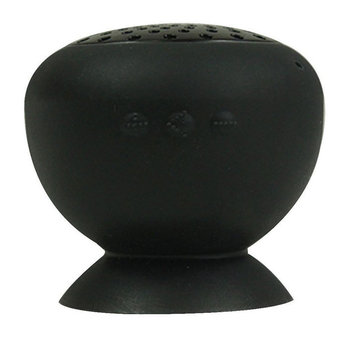 amtonseeshop Waterproof Mini Mushroom Wireless Bluetooth Speaker (Black)
