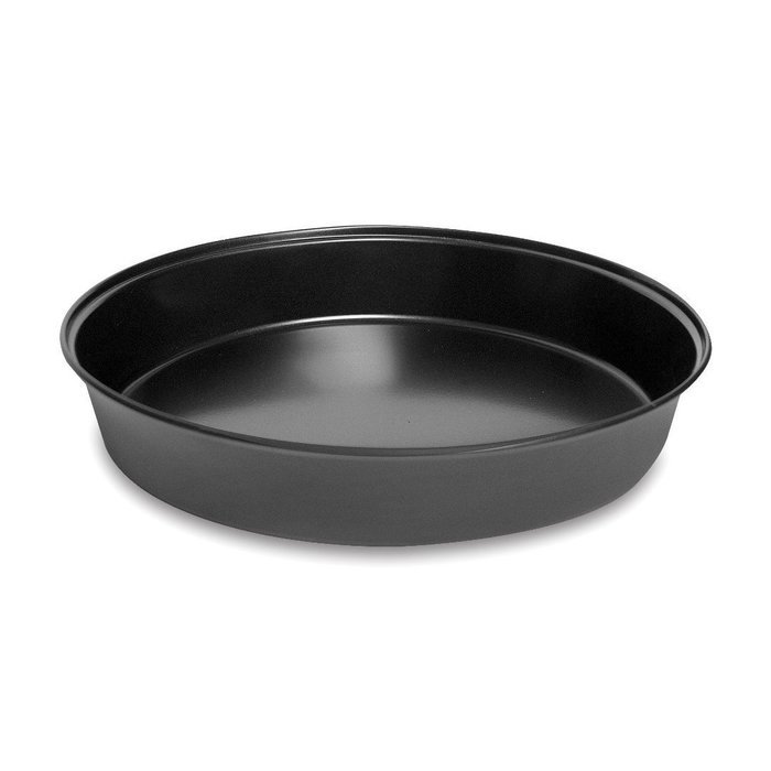 HornTide Non-Stick Bakeware 8.5-inch 9.5-inch Round Cake Pan Deep Dish Regular Size 2-Piece Set Black N2