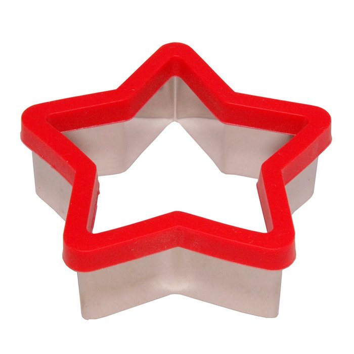 Stately Kitchen's Soft Grip Large 3 inch Cookie Cutter Set of 4 - Ginger Bread Man Cookie Cutter, Heart Cookie... N4