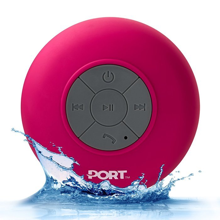 PORT Water Proof Bluetooth 3.0 Speaker, Water Resistant Mini Wireless Shower Speaker, Handsfree Portable Speakerphone... N8