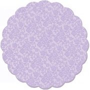 Tapetinho De Brigadeiro / Intermediate Plastic Liner for Candies (7 cm, Dark Blue Lace/ Azul Marinho Renda) N6