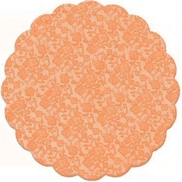 Tapetinho De Brigadeiro / Intermediate Plastic Liner for Candies (7 cm, Dark Blue Lace/ Azul Marinho Renda) N7