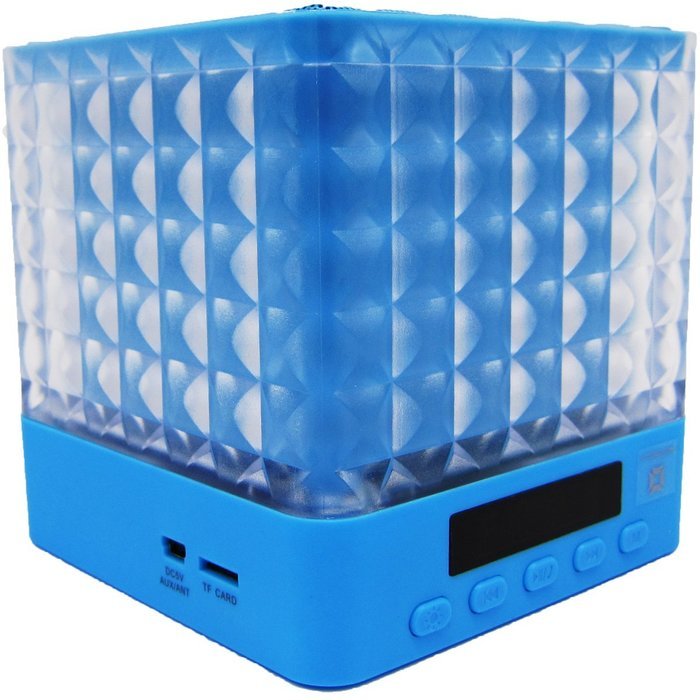 Unitesoul portable wireless Cube bluetooth speaker 10w FM Radio & LCD Display,TF Card Slot,LED Light for Phone... N7