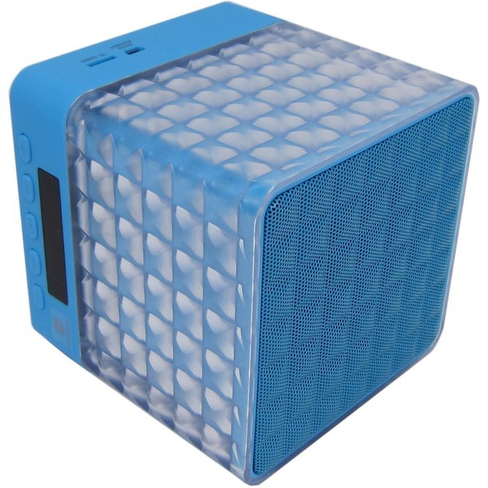 Unitesoul portable wireless Cube bluetooth speaker 10w FM Radio & LCD Display,TF Card Slot,LED Light for Phone... N8